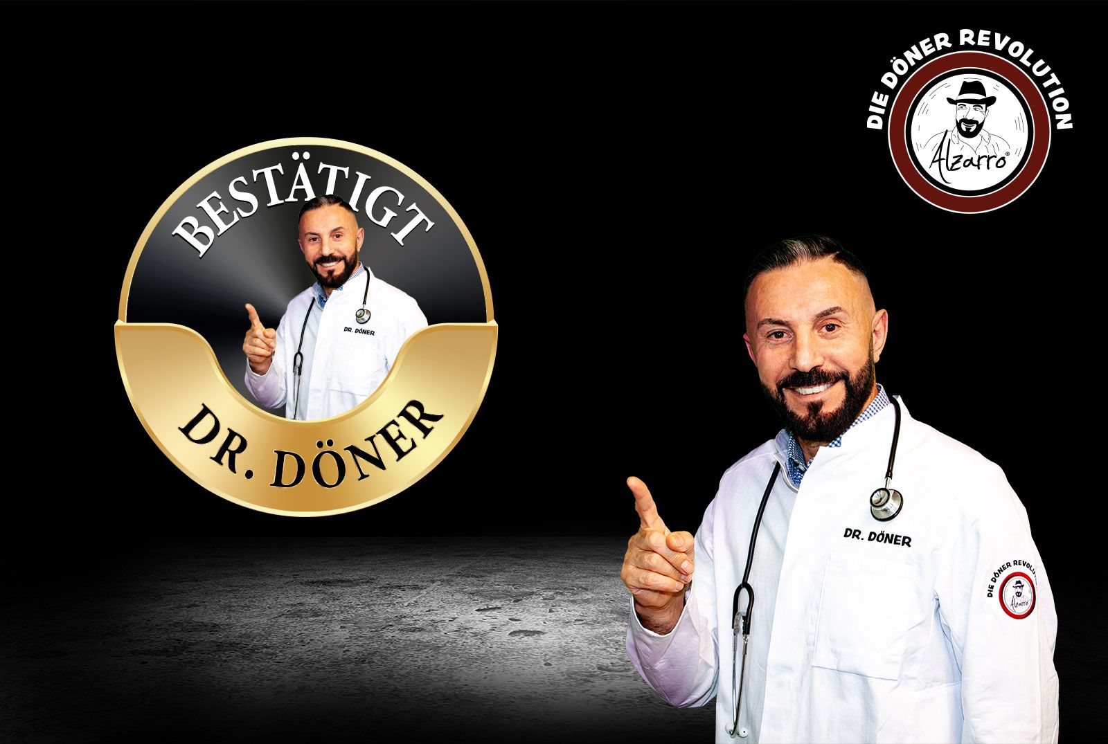 Dr Döner neben dem Siegel