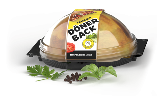 Dönerback Kräutersoße wird aufgebacken...