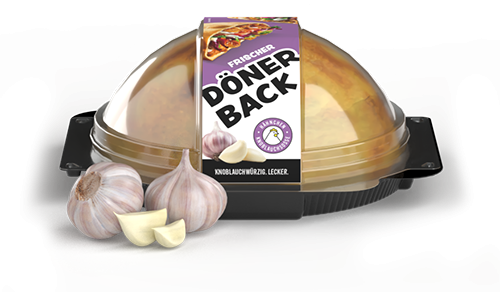 Dönerback Knoblauchsoße wird aufgebacken...