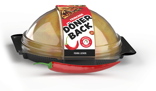 Dönerback Chilisoße wird aufgebacken...